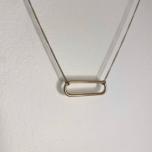 oval choker length necklace